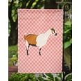 thumbnail image 3 of Carolines Treasures BB7880GF Alpine Goat Pink Check Garden Flag, 3 of 3