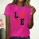 thumbnail image 2 of Blusa informal de manga corta con cuello redondo y estampado suelto de verano para mujer con estilo OAVQHLG3B Store  lin121212, 2 of 4