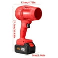 thumbnail image 3 of Red High Power Turbine Blower Car Wash Water Blower Snow Removal Lithium Battery Powered Blower With Toolbox Red, 3 of 3