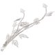 thumbnail image 5 of KAKOWELY Pinza para el pelo de novia, tocado de novia para boda, pinza para el pelo con diamantes de imitación, pinza de hoja, accesorio para el pelo de boda, 5 of 5