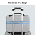 thumbnail image 5 of Linyer Laptop Bag Electronic Organizer Trolley Strap Fleece Lining Notebook Carrying Case with Handle for Travel Trip Navy 14-15inch, 5 of 8