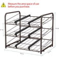 thumbnail image 2 of Organizador de latas apilable para despensa, paquete de 2, organizador de almacenamiento de latas, dispensadores de latas apilables, espacio pequeño con capacidad para hasta 36 latas para despensa,, 2 of 8