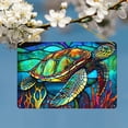 thumbnail image 4 of 1pc, Stained Glass Sea Turtle Sign Sun Catcher, Rectangular Acrylic Sun Catcher Hanging Decor, Room Decor, Garden Decor, Front Door Decor, Whimsical Decor, Window Decor, Whimsical Home Decor Sign, 4 of 8