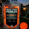 thumbnail image 2 of Deeceymbur 1000pc Colorful Glowing Garden Stones Luminous Pebbles for Night Guide Outdoor Landscaping Decor Aquarium Rocks, 2 of 8