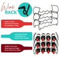 thumbnail image 4 of Sorbus 3-Tier Stackable Wine Rack - Classic Style Wine Racks for Bottles - Perfect for Bar, Wine Cellar, Basement, Cabinet, Pantry - Holds 12 Bottles, Metal (Black), 4 of 7