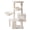 Beige, variant on TWDEPART Multifunction 3-Level 37 in Cat Tree with Hammocks, Gray