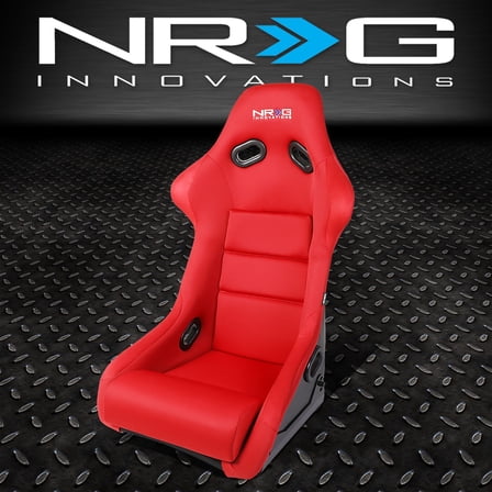 1X  FRP-300-RD RED FIBERGLASS FIXED BACK BUCKET RACING SEAT LARGE