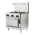 thumbnail image 6 of 36 In. Commercial Electric Range with 6 Burners and 1 Standard Electric Oven in Stainless Steel - 208V 3 Phase, 6 of 13