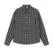 thumbnail image 1 of Blusa y camisa de manga larga con cuello vuelto para hombre, blusa informal a cuadros a la moda con botones y cuello vuelto, blusa de poliéster para hombre, 1 of 3