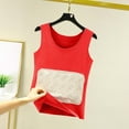 thumbnail image 4 of Roncen Women's Thermal Vest, Fleece Lined Seamless Tank Top, Printed Warm Sleeveless Undershirt, 4 of 7