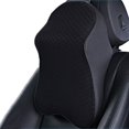 thumbnail image 1 of Reposacabezas de coche - Cojín de asiento de coche para conductor, pasajero, almohada de espuma viscoelástica para el cuello, cómodo, negro, 1 of 5