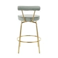 thumbnail image 5 of Rhonda Glam Counter Stool in Gold Metal and Sage Green Velvet by LumiSource - Set of 2, 5 of 6