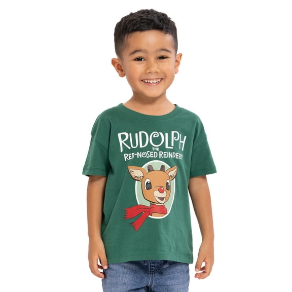 Rudolph Toddler Boys Graphic Tee with Short Sleeves, Sizes 12M-5T