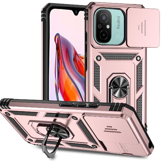 Estuche GANGXUN para Xiaomi Redmi 11A, soporte giratorio 360°, estilo mecánico y magnético