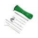thumbnail image 5 of Kearding Juego de cubiertos de acero inoxidable, juego de vajilla plegable para el almuerzo, tenedor para exteriores, cuchara, palillos, Type2 NO2, 5 of 6