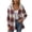 Wine, variant on Smsaxvxz Womens Casual Jacket Lightweight Plaid Long Sleeve Hooded Fleece Button Front Closure Warm Coat with Side Pockets Daily Fall Winter Wear Khaki M