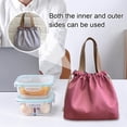 thumbnail image 6 of Jubilant  Waterproof Lunch Bag Drawstring Bento Bag Portable Drawstring Lunch Bag with Handle Capacity Insulated Waterproof Bento Box Durable Food for Easy, 6 of 8
