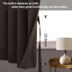 thumbnail image 3 of Jiuzhen Cortinas Opacas Con Alzapaños – Cortinas Con Aislamiento Térmico Que Bloquean La Luz Y Reducen El Ruido, Cortinas Con Ojales Para Dormitorio Y Sala De Estar, Juego De 2 Paneles De 42 X 54 Pulg, 3 of 5
