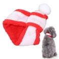 thumbnail image 3 of Pet Scarf, Fine Workmanship Red Elements Stylish Appearance Christmas Pet Scarf Warm Comfortable Adjustable Design  for Dogs for Cats for Rabbits L, 3 of 8