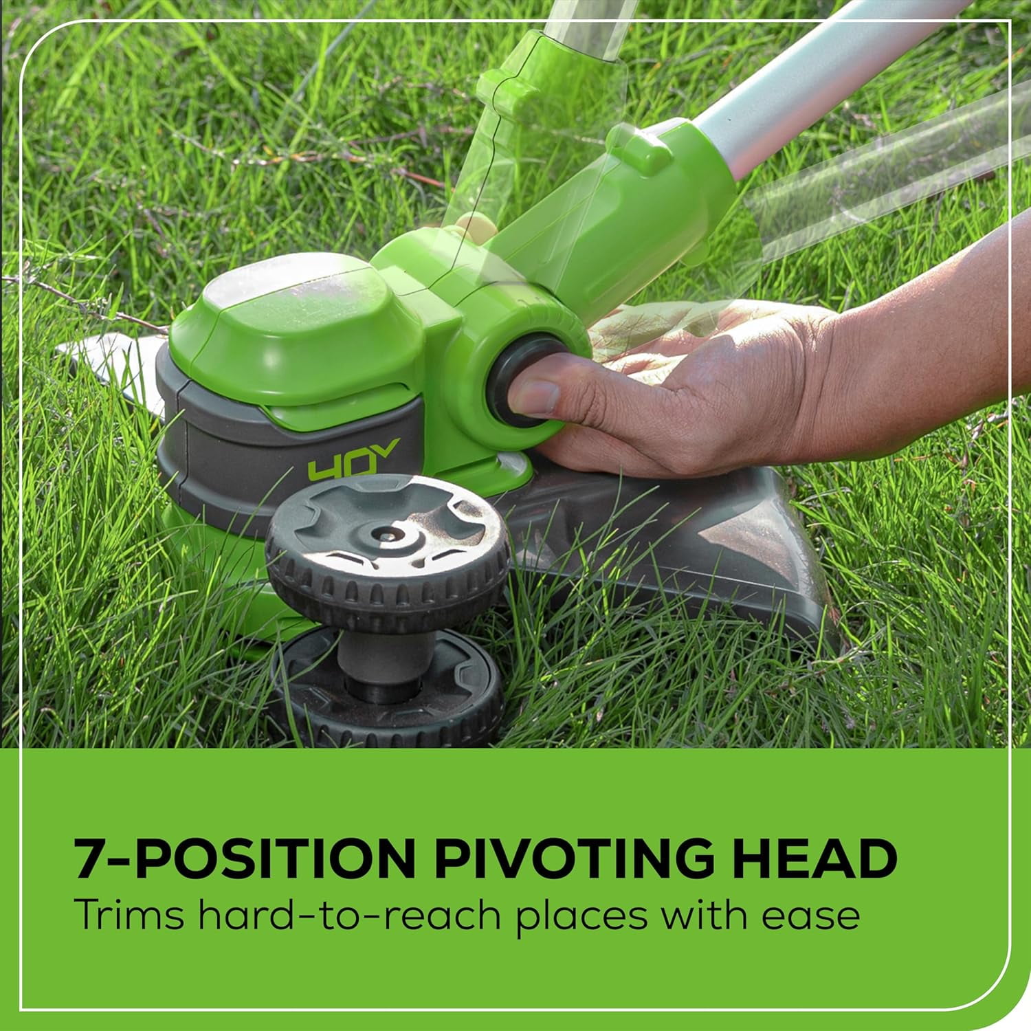 Greenworks 40V 13" String Trimmer / Edger (Gen 2), Tool Only, Battery and Charger Not Included, New