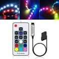 thumbnail image 4 of Control Remoto DC12V 4Pin Lámpara Computadora RGB LED Tira de luz Inalámbrico RF 17 Controlador de teclas Likrtyny Para estrenar, 4 of 5