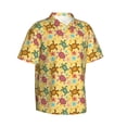 thumbnail image 2 of Daiia Sea and Sand Hawaiian Shirt for Men Gentle Cotton Regular Short Sleeve Casual-X-Large, 2 of 9