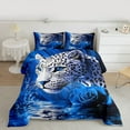 thumbnail image 2 of Castle Fairy Boys Girls Safari Leopard 3 Pieces Queen Comforter Set,Chic Floral Rose Ultra Soft Bedding Sets,Flower Animal Cheetah Bedding Comforter Set Breathable,Microfiber Bedroom Decor, 2 of 8