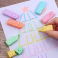 thumbnail image 4 of 6pcs/Set Cute Cartoon Mini Highlighter Pens Kawaii Pastel Colors Manga Markers Scrapbooking Diary Highlighter Stationery, 4 of 9