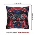 thumbnail image 4 of BANET Throw Set of 2, Decorative For Home , Headphones , Music Themed Controller Cushion Covers, Black Red 20x20in, 4 of 7