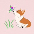 thumbnail image 2 of CafePress - Corgi With Butterfly Long Sleeve T Shirt - Long Sleeve Infant T-Shirt, 2 of 2