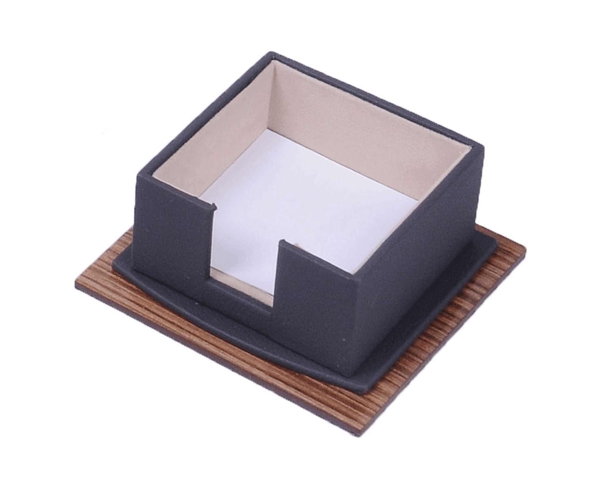 Lux Leather Desk Accessories - Leather Desk Organizer -Desk Organizer for Men Walnut Wood Combination Best Gift for Lawyers, Managers and Bosses - Desk Mat - 10 PCS