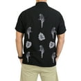 thumbnail image 2 of HAPPY BAY Men's Casual Button Down Short Sleeves Hawaiian Shirt Beach Aloha Party Holidays Shirts Summer Stylish Vacation Tops XS Parrots_AE80, 2 of 3