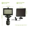thumbnail image 1 of Outdoor Solar Power LED Lamp Patio Courtyard Backyard Garden Waterproof Motion Sensor Wall Light Baohd, 1 of 9