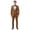 brown, variant on Beauty-Emily Men's 2-Piece Rhinestone Peak Lapel Suit – One-Button Blazer & Pants Set, Slim Fit Tuxedo for Wedding, Prom & Party