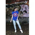thumbnail image 4 of Captain Autism Red and Blue Hero Shield Women's T-shirt, 3XL, Royal, 4 of 5