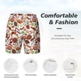 thumbnail image 5 of Lsque Mens Swim Trunks Cooking Bbq Pattern - Bathing Suit Compression Liner - Beach Swim Shorts Swimwear - (S-3XL) - Stretch Quick Dry -Medium, 5 of 9