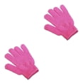 thumbnail image 3 of Advancent Bath Glove Exfoliating Bathroom Shower Manual Leg Household Non-slip Spa Rub Gloves Scrubber Massage Washable Scrub Rosa roja 2piezas, 3 of 6