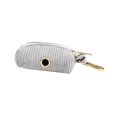 thumbnail image 1 of Light Grey Corduroy Dog Collar And Leash With Custom Engraved Nameplate, 1 of 17