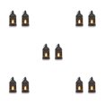 thumbnail image 1 of Baohd 2pack/lot Small Lanterns Decorative Cozy Atmosphere In Any Space Christmas Centerpieces For Tables Black Lanterns How black-2PCS 5Set, 1 of 6