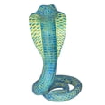 thumbnail image 1 of Estatua de serpiente del zodiaco chino, figura de serpiente, coleccionable, gabinete, escultura de resina Azul, 1 of 9