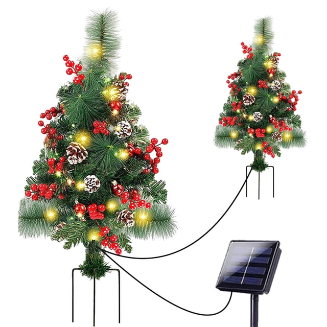 Teissuly Solar Christmas Tree Lights, Christmas Ball Garden Decorative Lights, Christmas Ambience Lights Teissuly WER202310060201