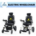 thumbnail image 2 of Fold and Travel Auto-Recline Electric Wheelchair Delivering Portable Power Wheel Chair Designed for Modern Travellers Innovative Convenience for Adults and Seniors (1 Battery 15+ Miles Range, Brown), 2 of 7
