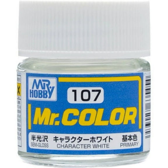 GSI Creos MR. Hobby Mr Color C107 Character White 10mL Primary Semi-Gloss Paint