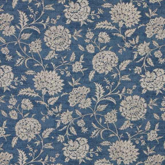 Vintage Indigo Main Print  ~ Fabric By the Yard