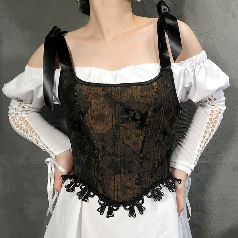 Corsets Belt Tops Leather Vest Pirate Halloween Costume  display picture 1
