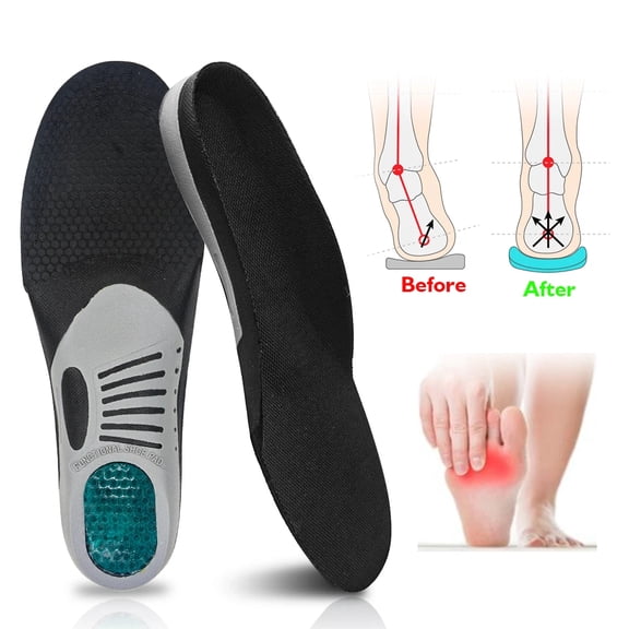 EVA Flat Foot Orthotic Insoles Arch Support Health Shoes Sole Pad Gel Cushion for Shoes Insert Pad Orthopedic Insoles for Feet