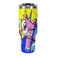 thumbnail image 2 of Cute Unikitty Car Cup Tumbler with Handle & Straw 40 Oz Cupholder Water Bottle Insulated Stainless Steel Cup, 2 of 8