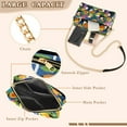 thumbnail image 3 of FORMRS Women Crossbody Purse with Chain Strap Vegan Leather Shoulder Handbag, Colorful Toucans Pattern, 3 of 7