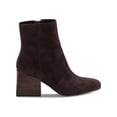 thumbnail image 2 of AQUA COLLEGE Womens Brown Waterproof Padded Tora Square Toe Stacked Heel Zip-Up Booties 11 M, 2 of 3
