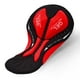 thumbnail image 2 of Pantalones cortos de ciclismo gruesos con almohadillas acolchadas y resistentes a los golpes, almohadillas de repuesto para mujeres y hombres Almohadilla de gel rojo, 2 of 8